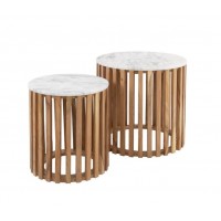 ZI Sunset Side Table White